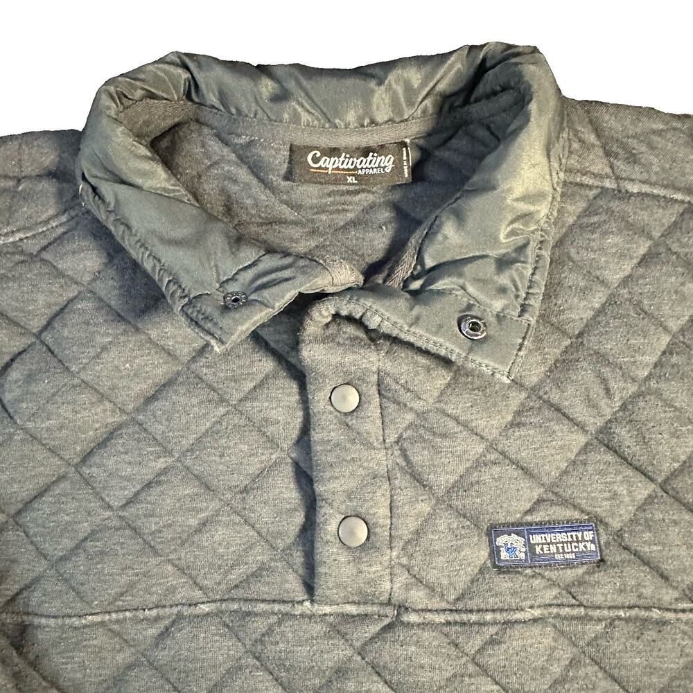 UK University of Kentucky Captivating Apparel Wildcats Quilted Pullover Jacket